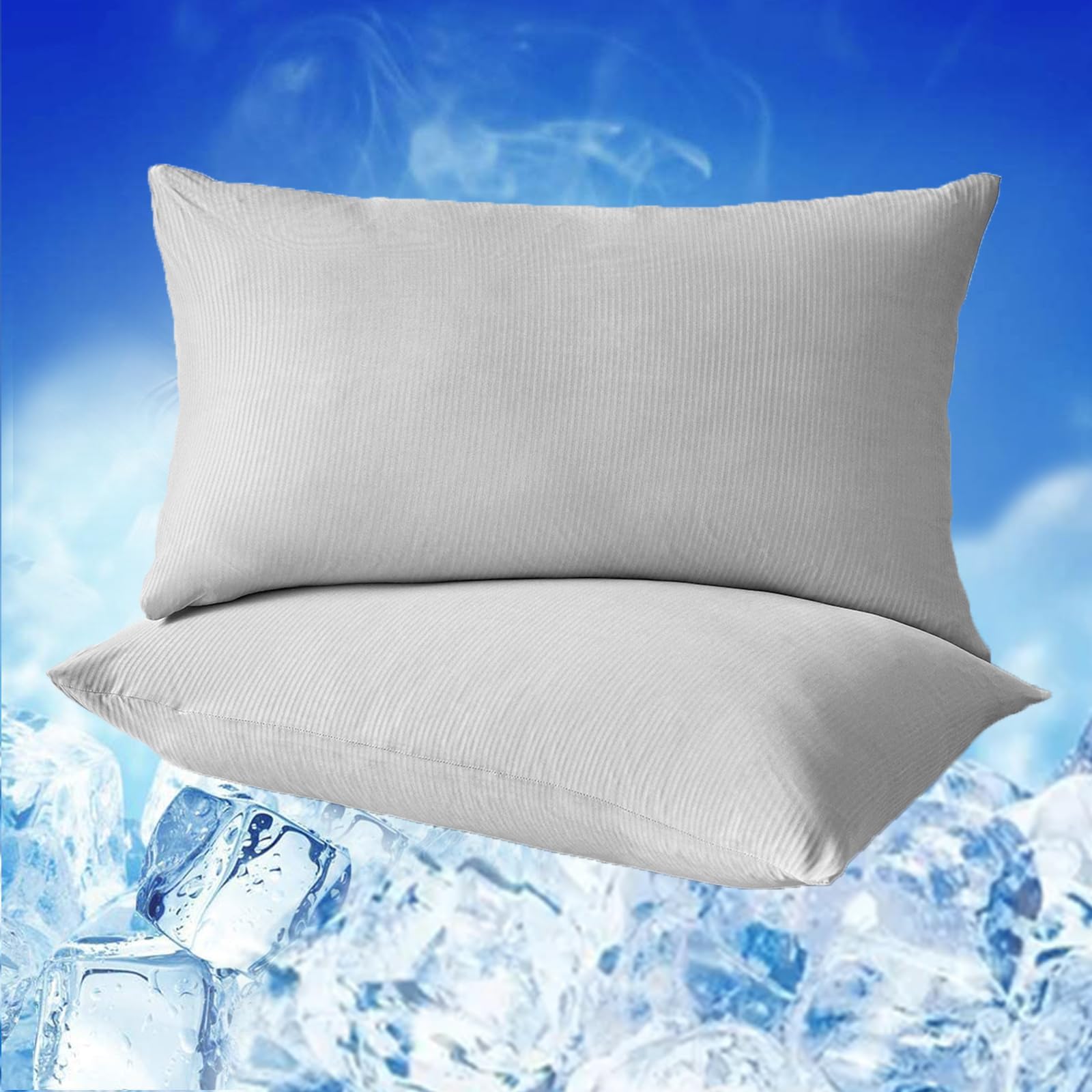 WONGS BEDDING Kühlender Kissenbezug 2er Set