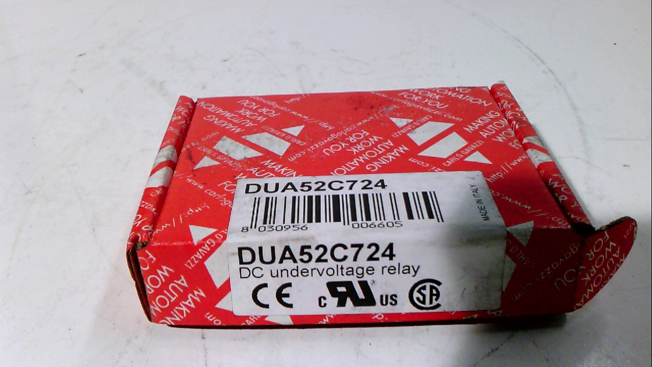 CARLO GAVAZZI DUA52C724 1 SPDT RELAY OUTPUT, 17.5X81X67.2MM HOUSING, DC BATTERY UNDER VOLTAGE MONITOR, DC VOLTAGE MONITORING RELAY, DIN-RAIL MOUNTING, IP20, MEASURING RANGE 8 TO 28VDC, POWER SUPPLY 12