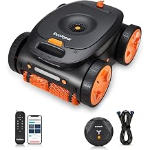 Cordless Pool Vacuum Robot Underwater Remote & App Enabled | 5640 GPH Suction Power, Cleans Floor, Walls & Waterline. Automatic navigation,180-min runtime,ideal for all pool shapes