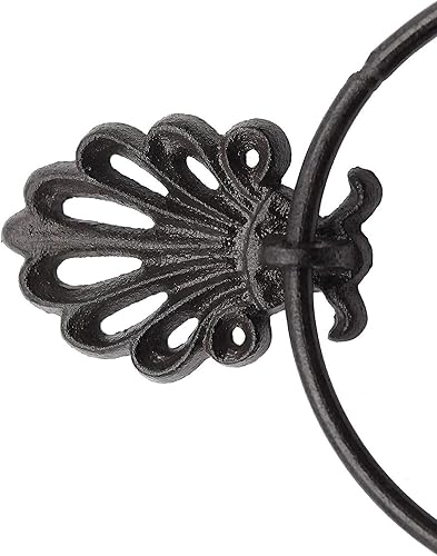 Miniatura 7 de Toallero rústico antiguo de hierro fundido para accesorios de baño montado en la pared