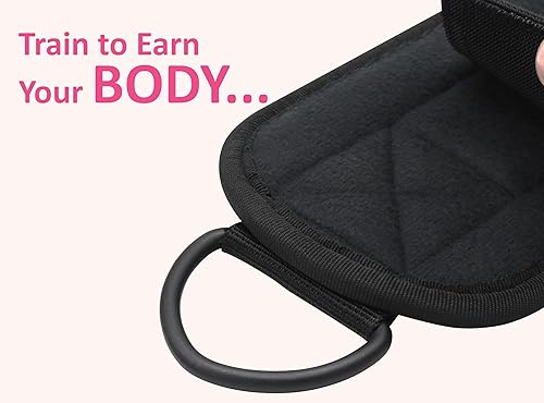 Miniatura 21 de Correas de tobillo para máquinas de cable para mujeres y hombres – Accesorio de cable de tobillo para gimnasio para patadas, entrenamientos de Negro