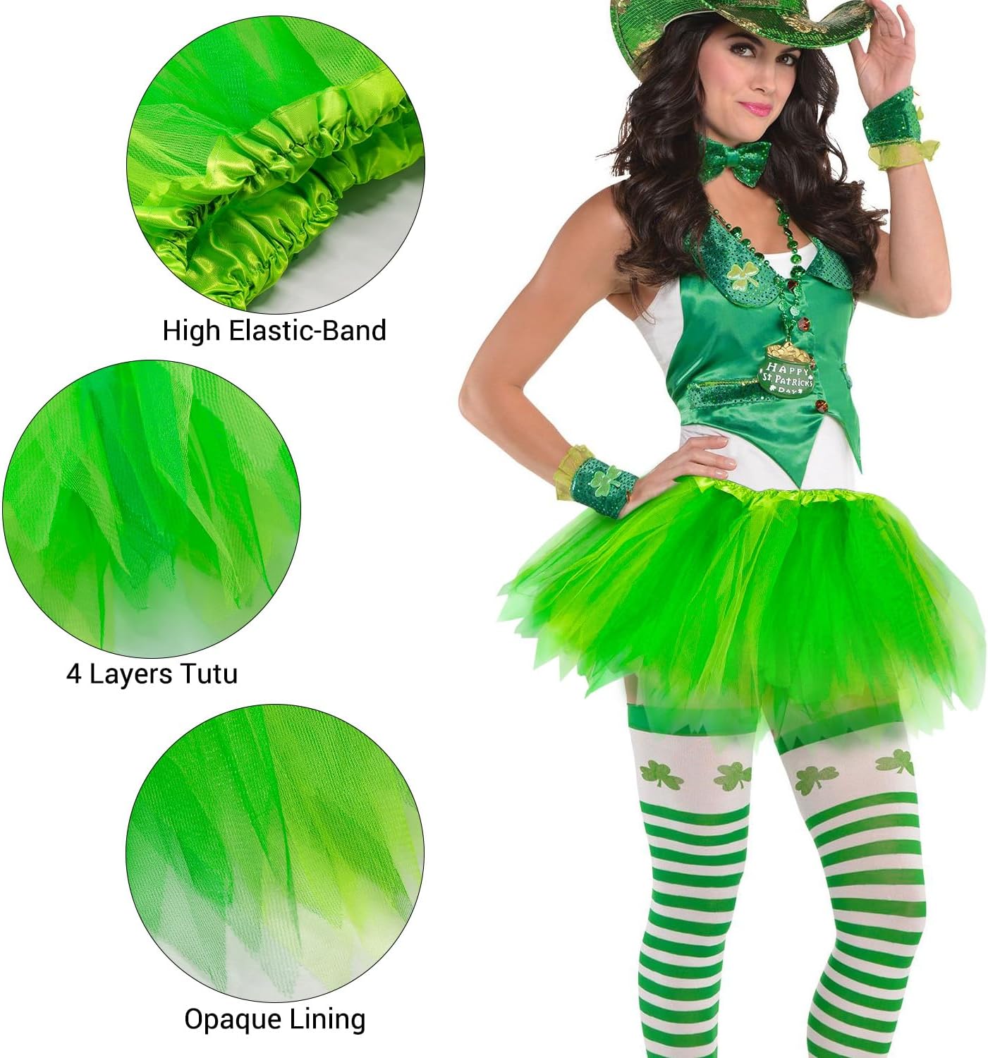 Running Tutu Skirt for Women Adult Dance Ballet Fairy Short Tutu for Holiday Costume