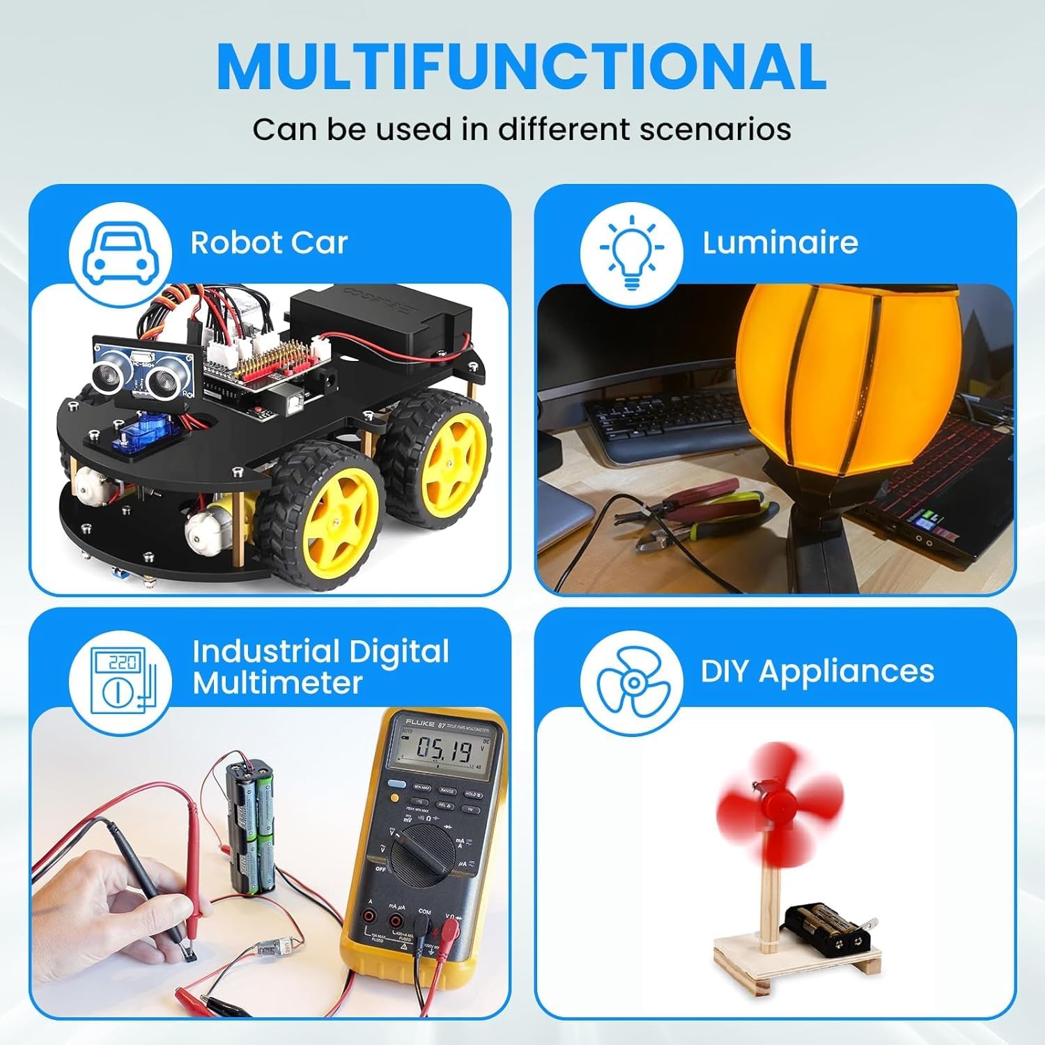 8 Portabatterie AA Con Cavi E Interruttore - Holder Per Batterie 3V Con Clip - Foto 1