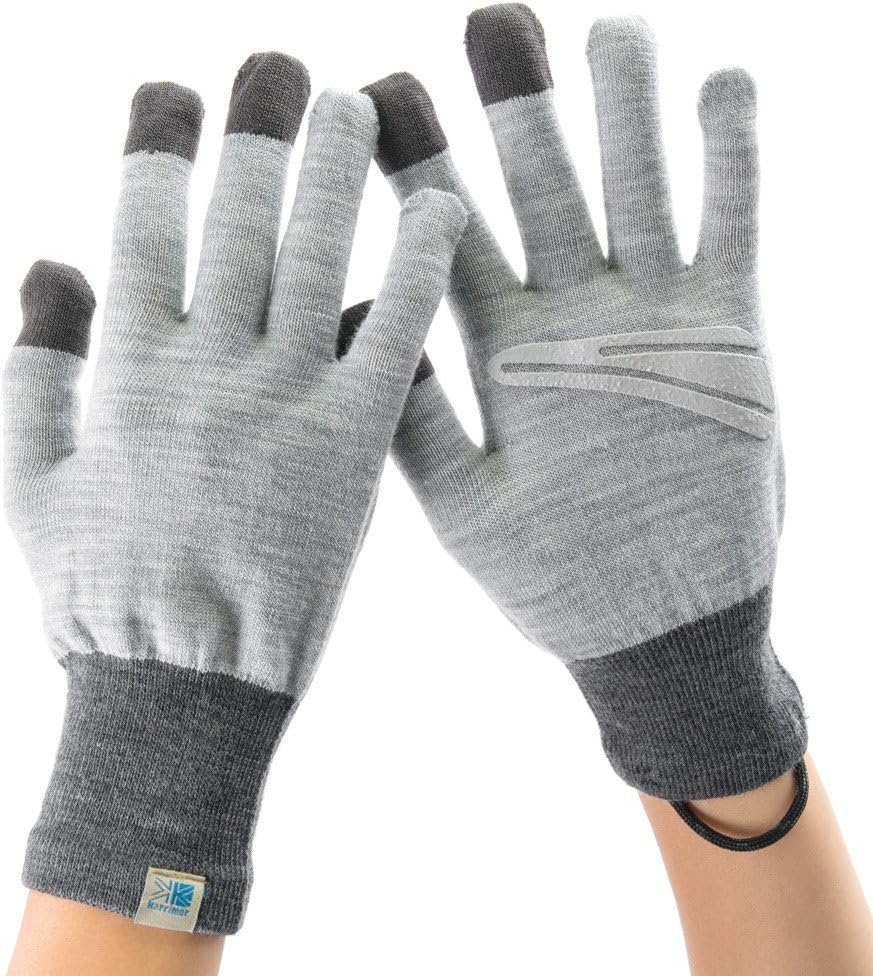 Amazon [カリマー] karrimor スマートフォン対応 wool glove +d 手袋 L.Grey/グレー Sサイズ メリノ