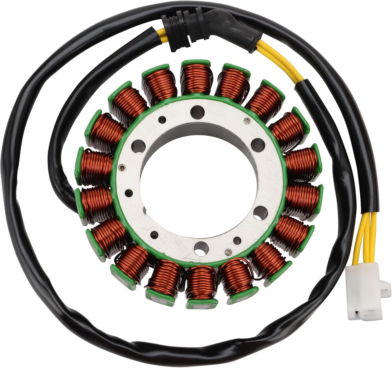 WOOSTAR 18 Coil 3 Wire Magneto Stator Replacement for VT1100 C2 C3 Shadow Motorcycle OEM 31120-MAH-005
