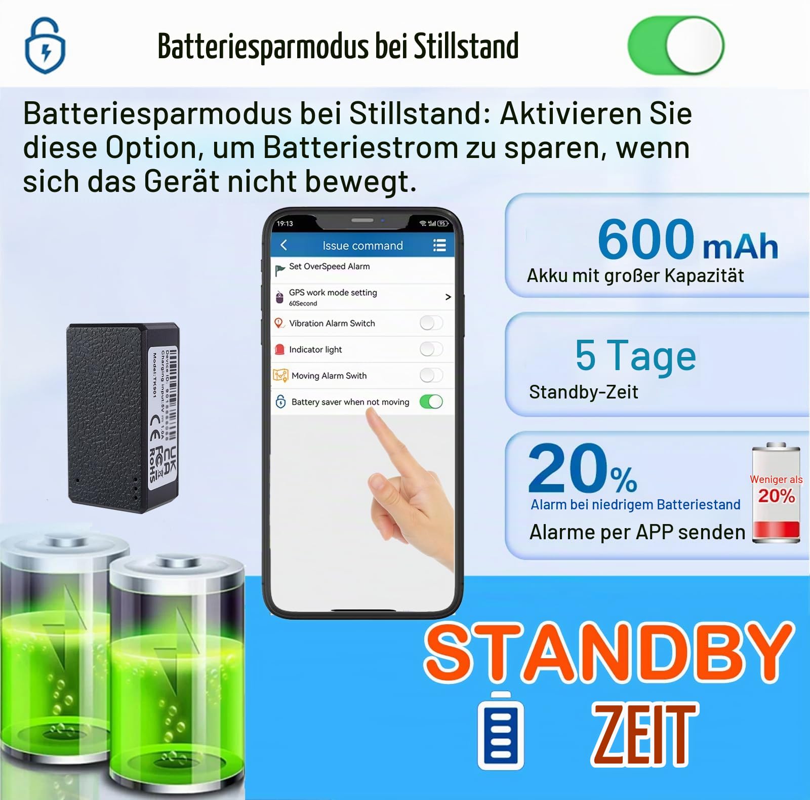 4G Mini Tracker Magnetisch Klein GPS Tracker Kinder Echtzeit Ortung mit EU Weltweiter Abdeckung Mini Sender für Auto, Fahrrad, Senioren, Hund, Motorräder, Koffer Ortungsgerät
