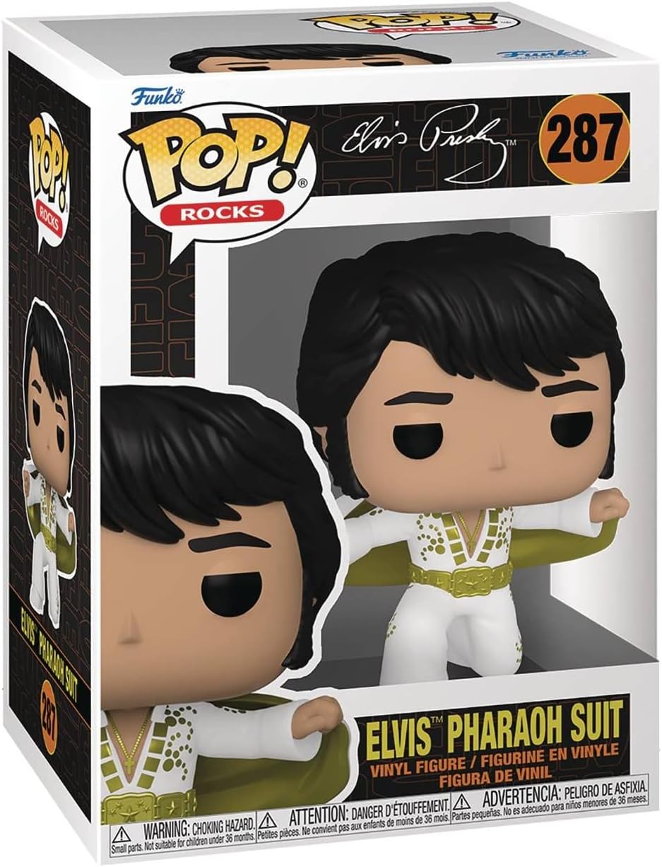 POP Rocks: Elvis - Elvis Pharaoh Suit Funko Vinyl Figure (Bundled with Compatible Box Protector Case), Multicolored, 3.75 inches - Image 3