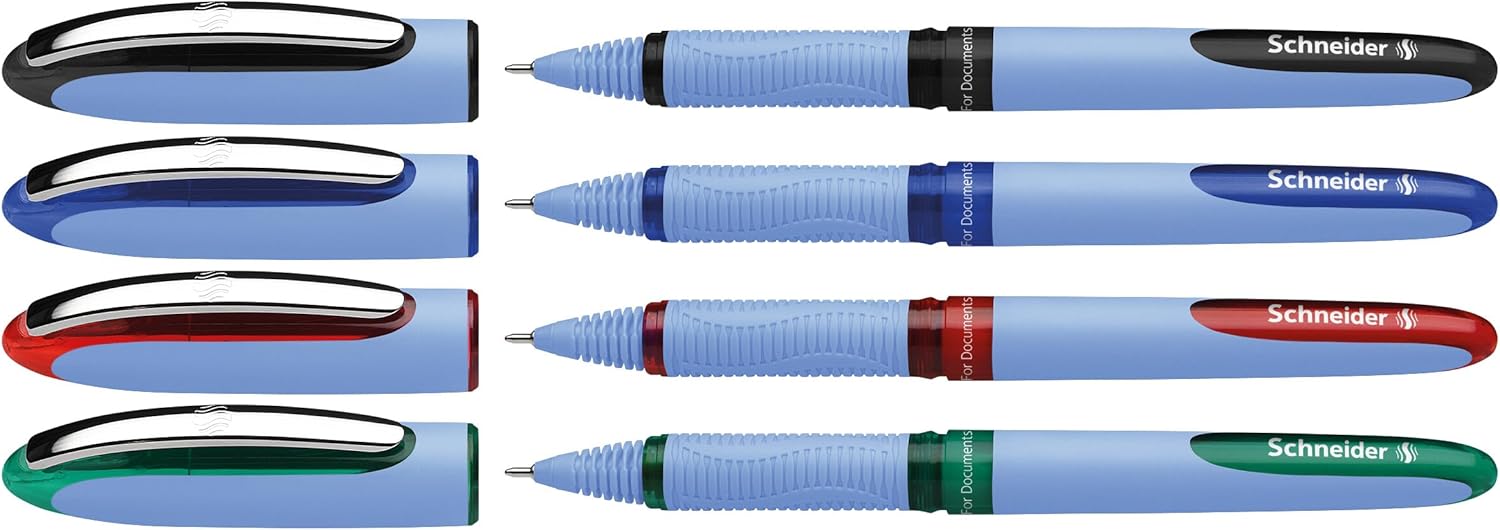Pióro kulkowe Schneider One Hybrid N 0,5 mm 4 sztuki w etui Mix kolorów