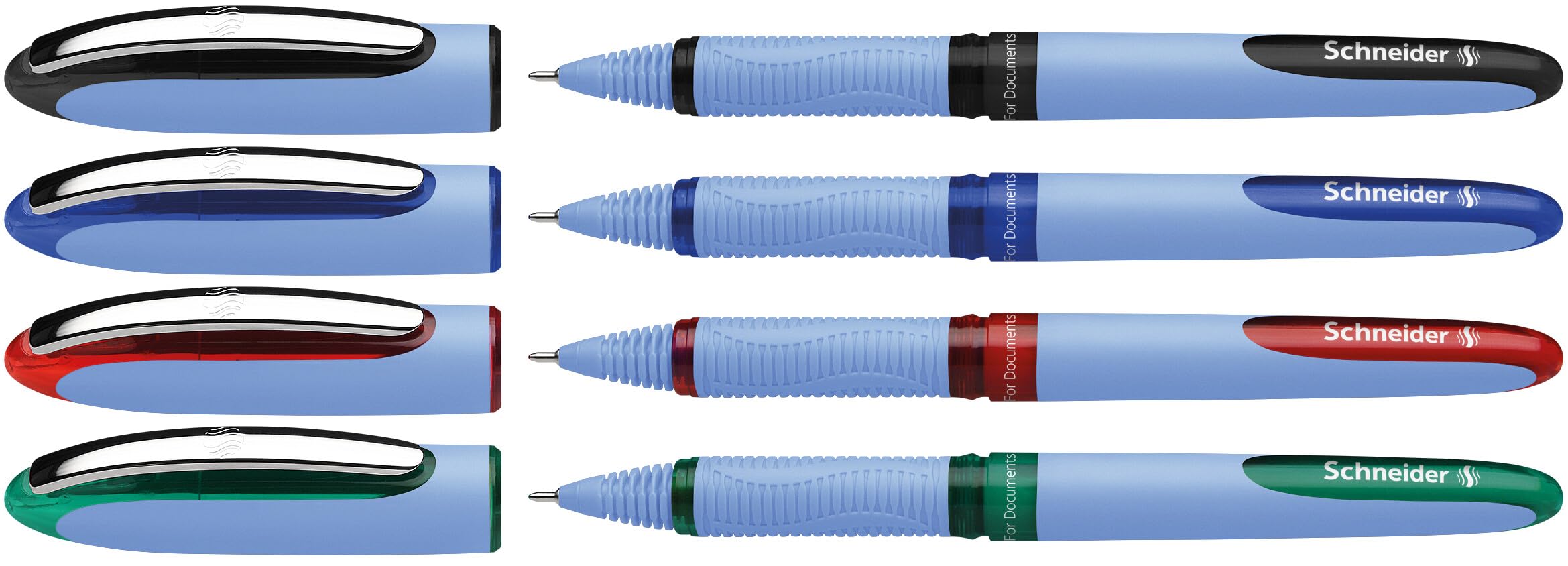 Pióro kulkowe Schneider One Hybrid N 0,5 mm 4 sztuki w etui Mix kolorów