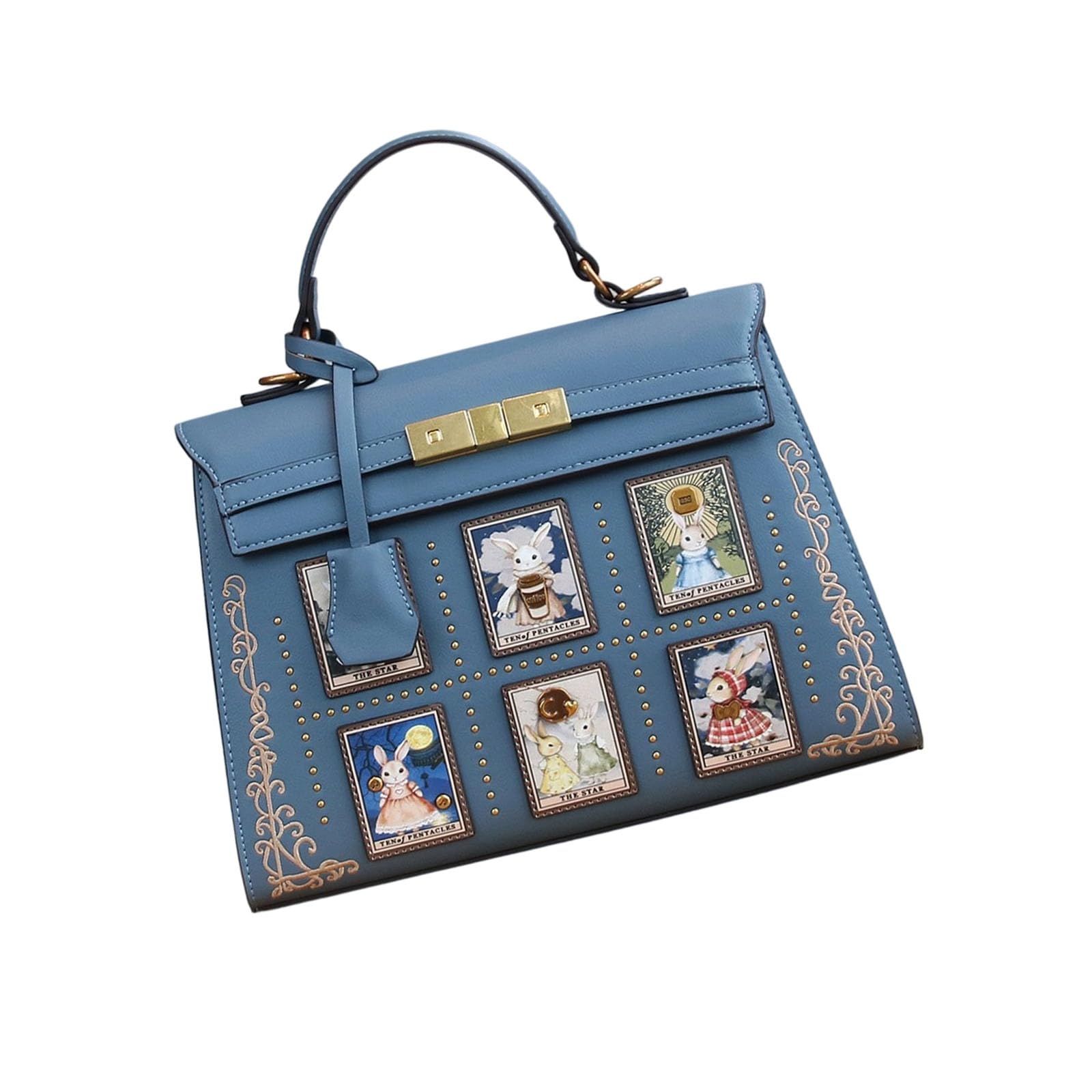 Borsa alla moda con stampa lepre con tasche multiple borsa leggera per uso quotidiano Borsa alla moda con stampa Lagomorph