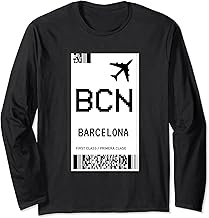 Barcelona vacation flight ticket Barcelona Long Sleeve T-Shirt