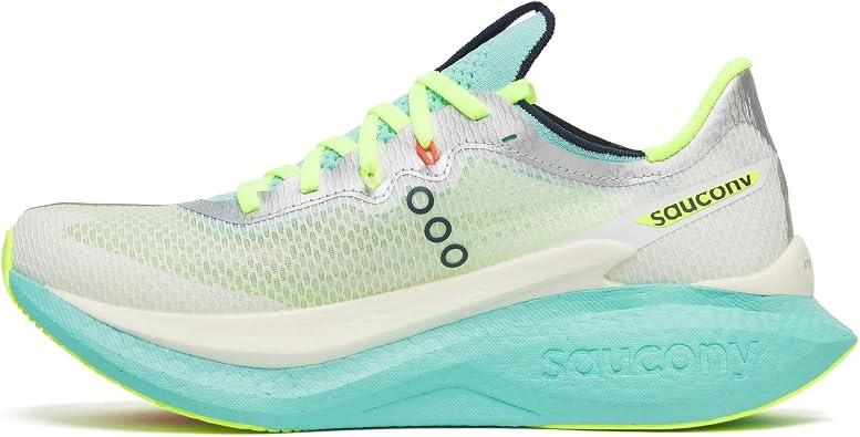 Saucony Women's Endorphin Pro 5 Sneaker, White/Splash, 5