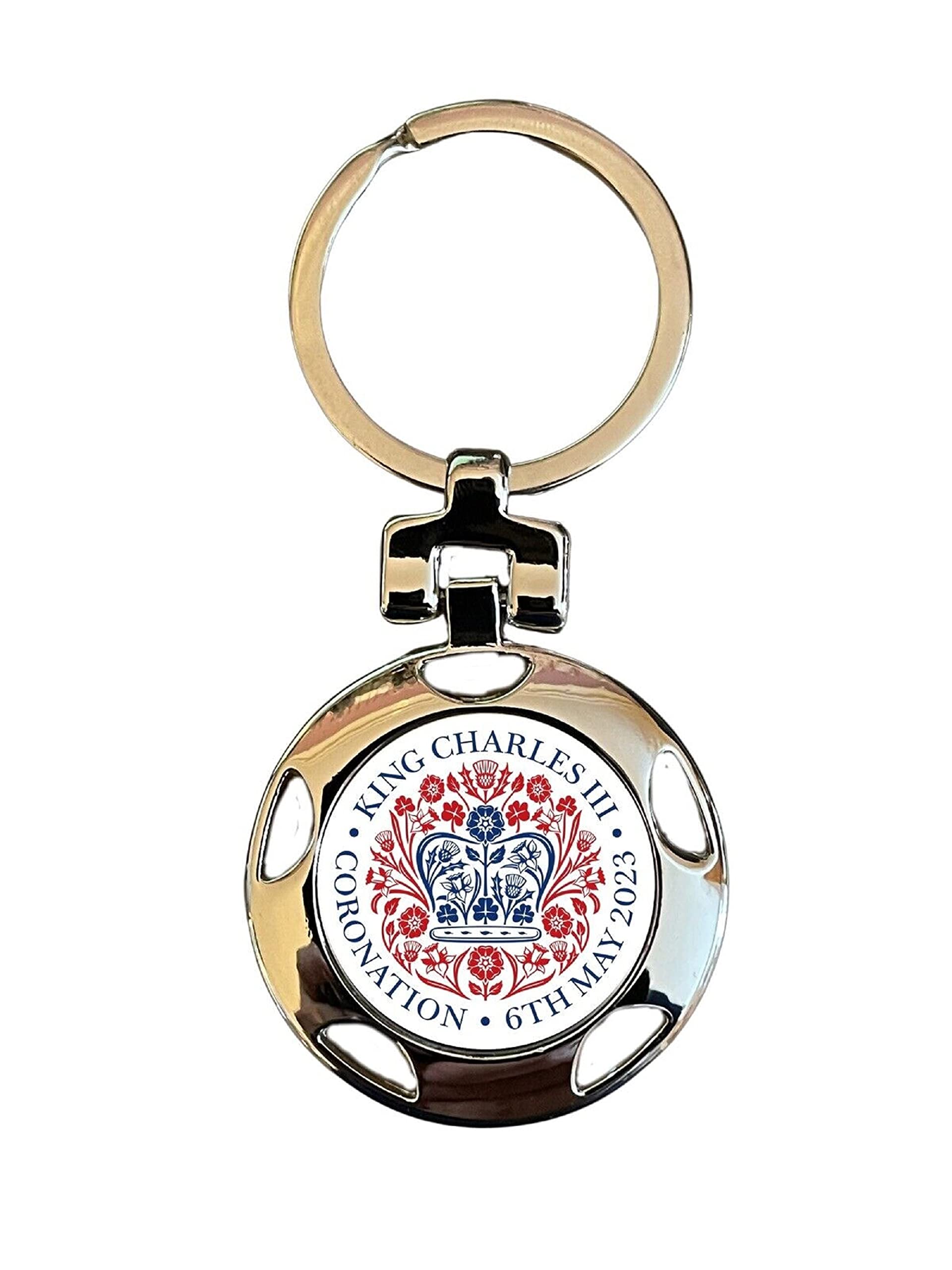SmartbadgeOfficial Design Coronation Of HM King Charles III (A) Crown Key Ring