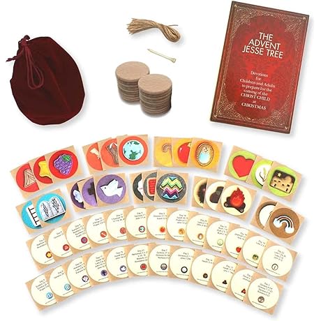 DIY Wood Jesse Tree Advent Ornaments