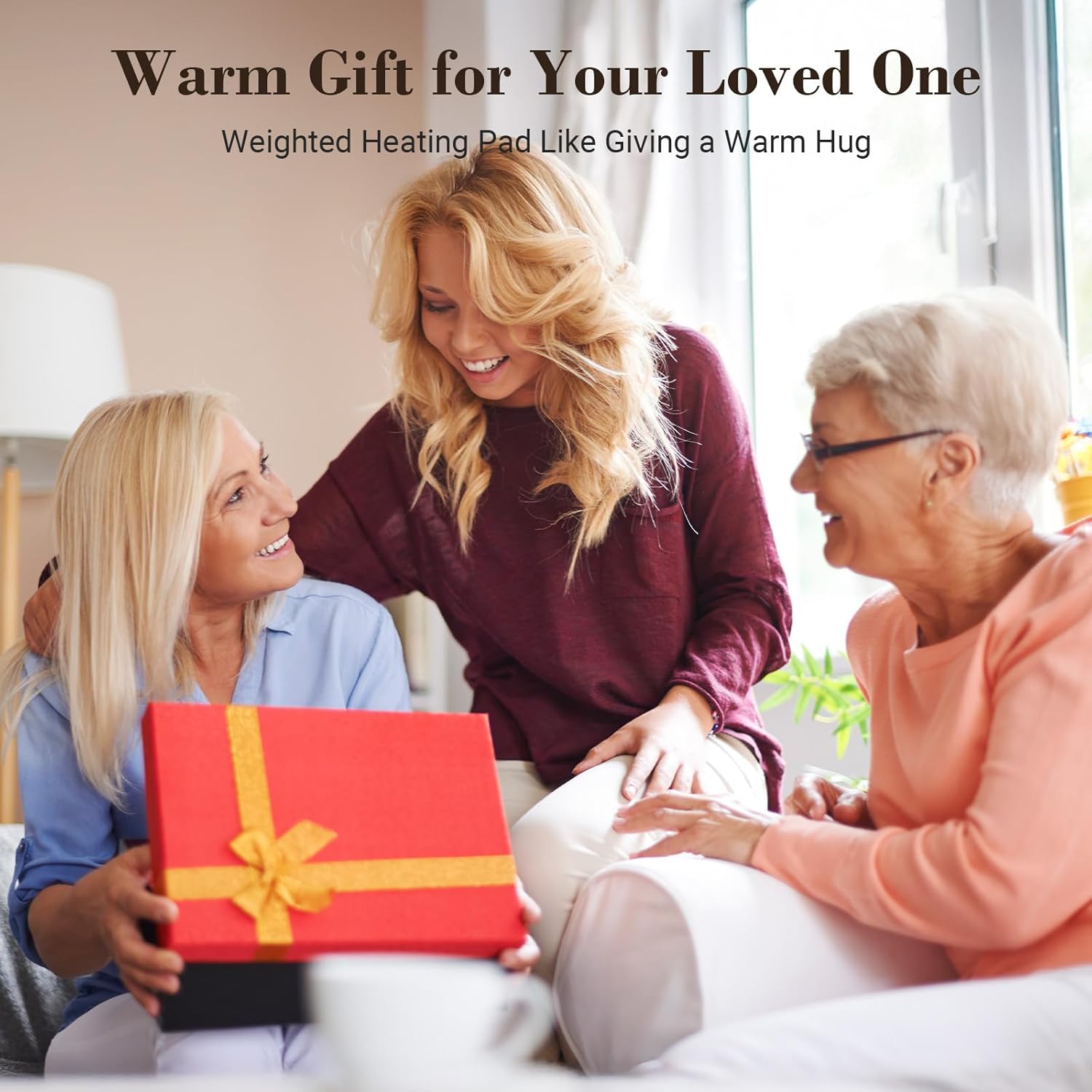 Heating Pad for Back Pain Relief, FSA Eligible HSA, Electric Heating Pads for Back Neck Shoulders, Wearable Large Heat Pad, Christmas Gifts for Mom Women Dad Men, ETL Certified, 24” x 33”, Purple - Image 9