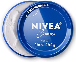 NIVEA Creme Rich Moisturizer for Dry Skin: Face, Hand & Body Cream with Provitamin B5, Non-Comedogenic, 16 oz Jar