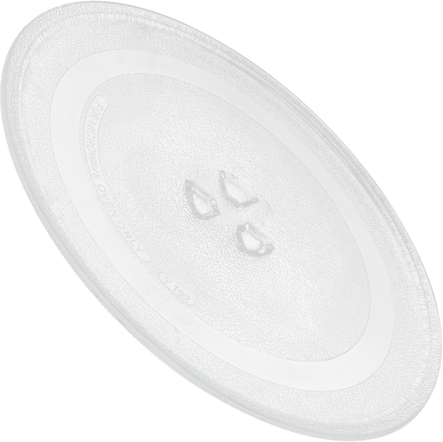 Replacement Microwave Glass Turntable Tray, White Glass Plate