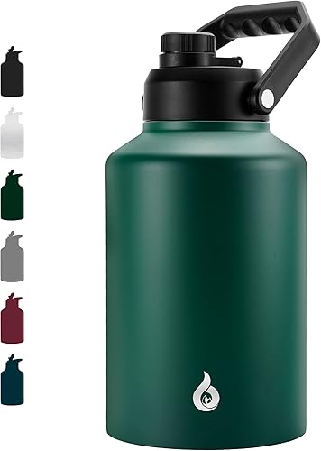 Miniatura 49 de BJPKPK Botellas de Agua Aisladas, Aptas para Lavavajillas, Botella de Agua de 18 oz con Asa, A Prueba de Fugas, Sin BPA, Termos Térmicos, Jarra de
