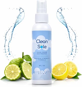 Shoe Odor Destroyer - Shoe Odor and Foot Odor Eliminating Spray Extra Strength Formula to Remove and Prevent Shoe Odors and Smells