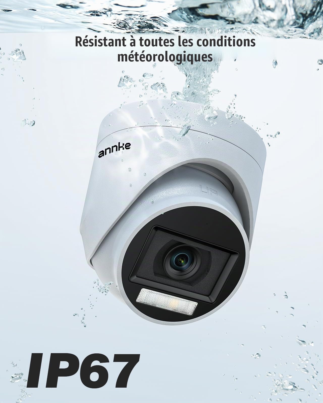 ANNKE 3K Kit de Surveillance avec Audio, 8CH DVR avec HDD 2TB et 8 Caméra de Vidéosurveillance Etanche IP67, Détection de Personne/Véhicule, Accès à Distance,Alarme par E-Mail, Vision Nocturne