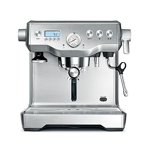 Sage Dual Boiler - Cafetera Profesional con Espumador de Leche Manual, Acero Inoxidable