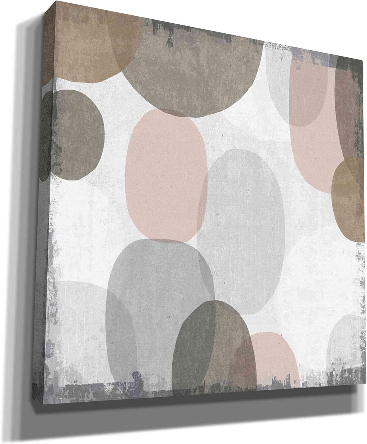 Epic Graffiti 'Pastel Drips II' by Michael Mullan, Canvas Wall Art, 12"x12"