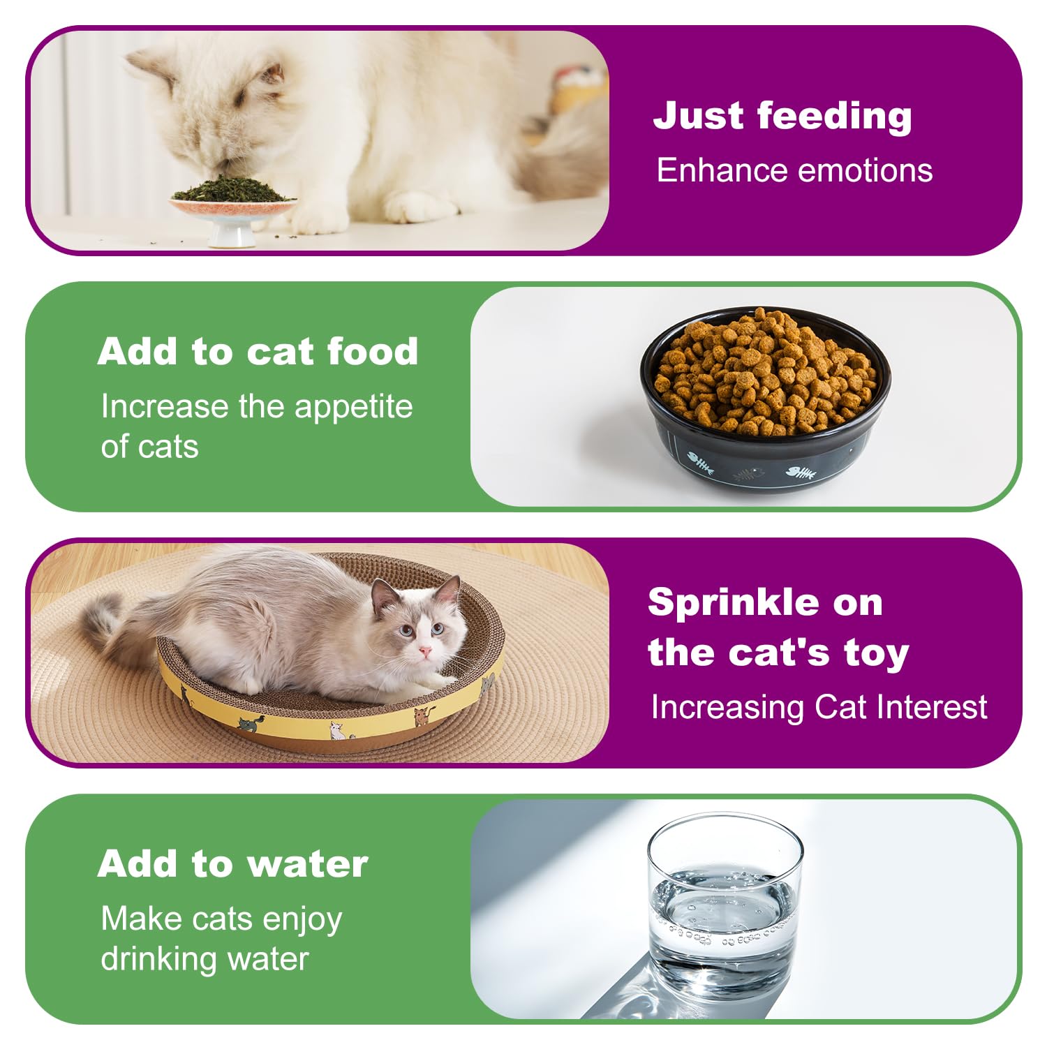 Juguete para gatos orgánico 100% natural, hierba gatera, sabor a menta, divertido juguete para gatos, juguete interactivo para gatos, suministros para mascotas