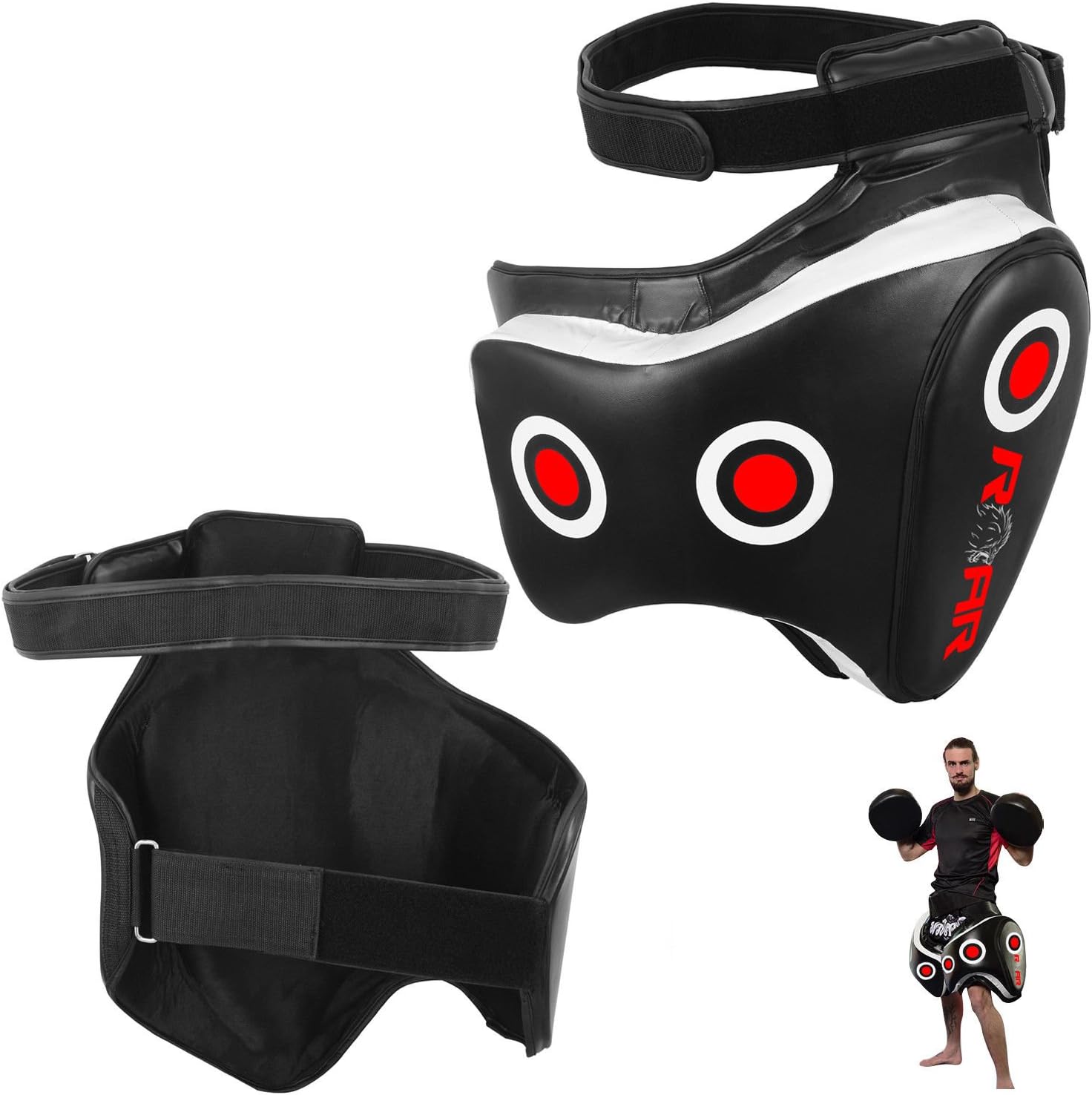 ROAR-INT MMA Thigh Pad Kickboxing Muay Thai Pads Boxing Leg Guard MMA, Punching, Taekwondo, Martial Arts Training Kick Leg Protector Guard