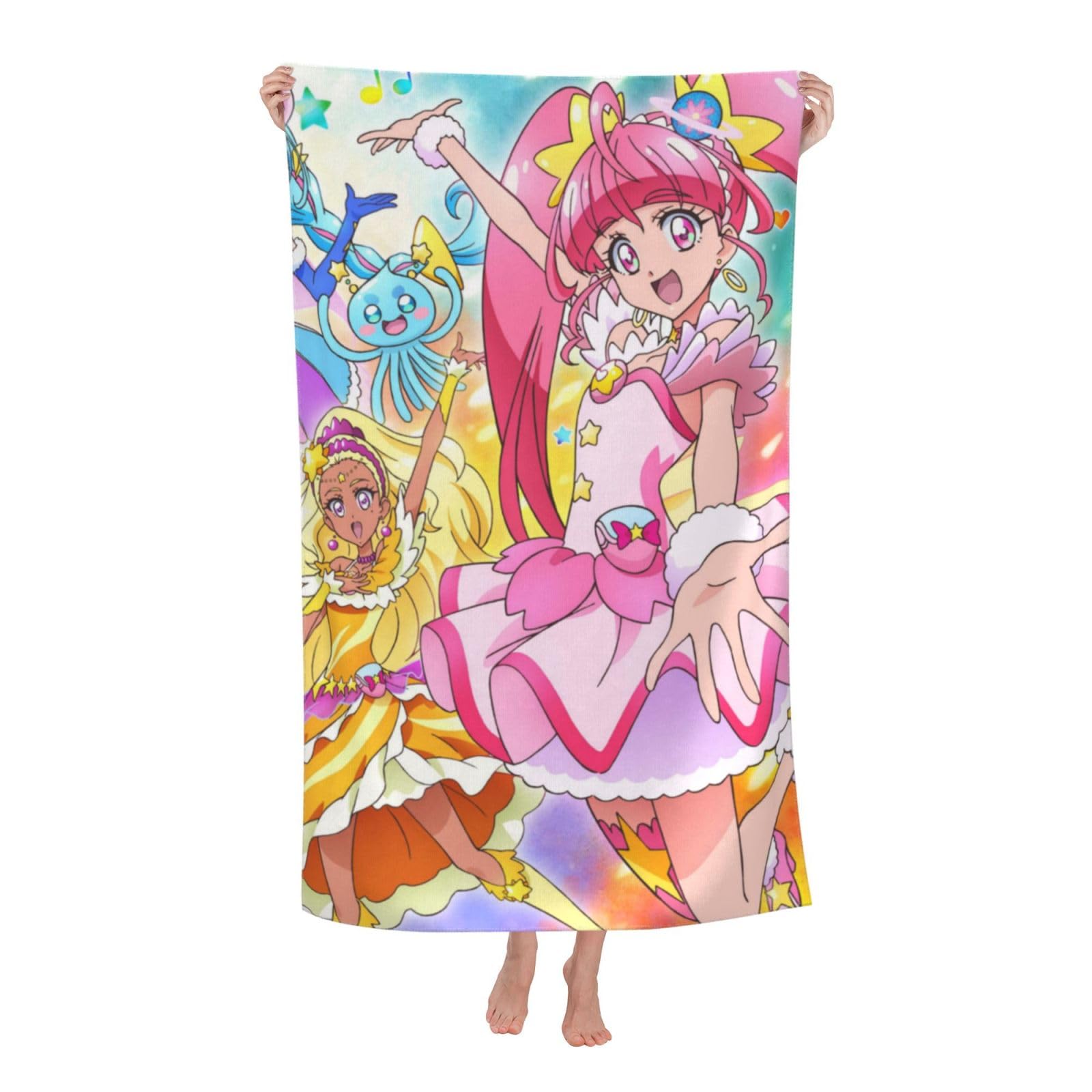 Amazon｜ヒーリングっどプリキュア5 タオル マイクロファ大判 吸水速乾