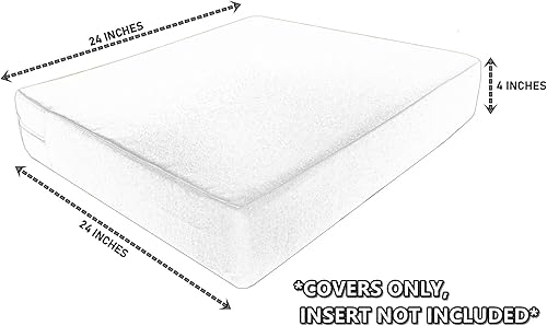 Miniatura 10 de CozyLounge Just Black - Fundas de cojín para silla de patio, repelente al agua, para exteriores, (22 x 14 x 4 pulgadas (4 fundas))