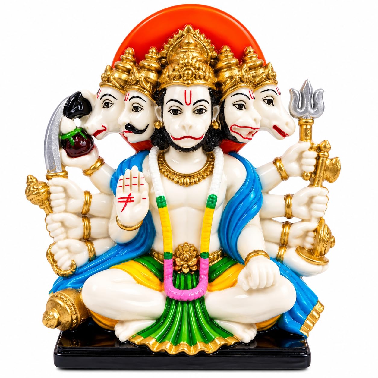Buy KALA NIWAS Panchmukhi Hanuman Idol Statue, Resin, 12 cm