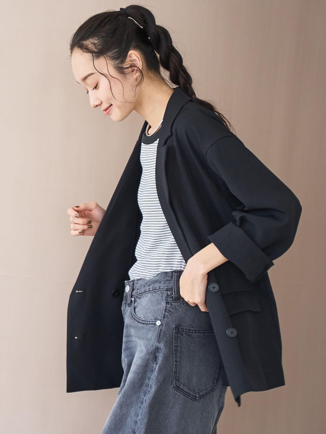 [コーエン] ウールライクWブレストジャケット 76506000001 2770 MOCA(27) L