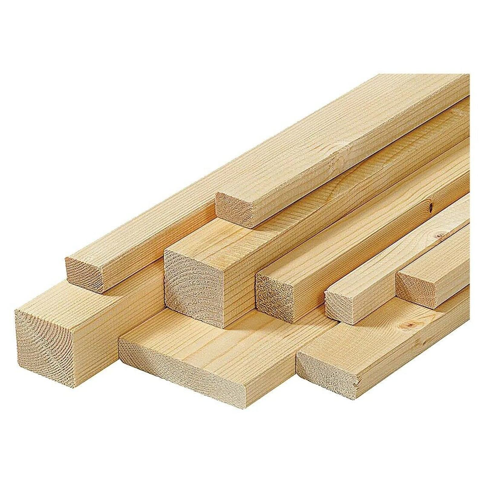 Mondo Viro Holzleisten aus natürlicher Fichte, robust, 2000 mm (20 x 20 mm)
