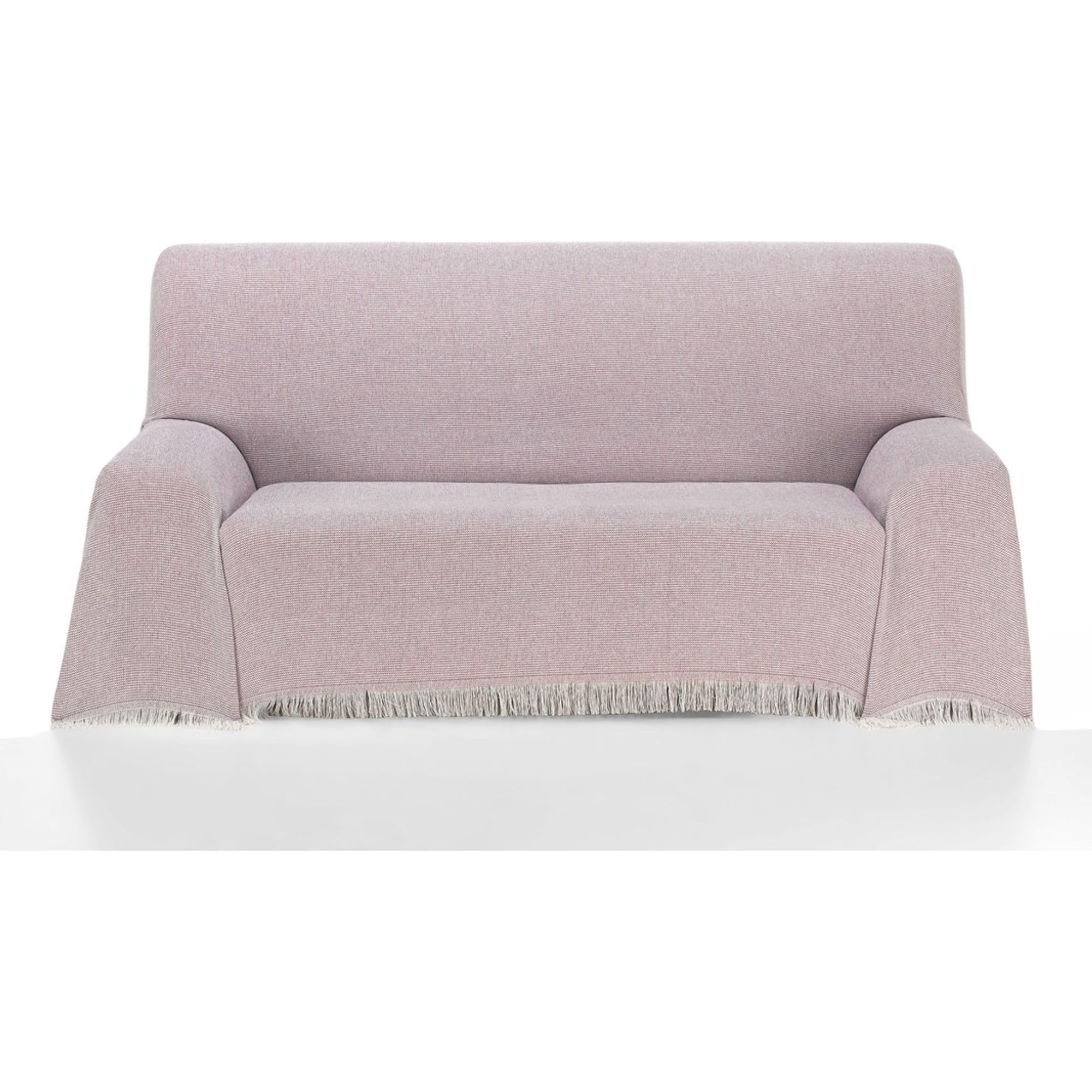 ECOMMERC3 | Multipurpose Bedspread Size 300 x 260 cm for Sofa or Bed – Multipurpose Foulard Extra Soft Touch Lilac Colour