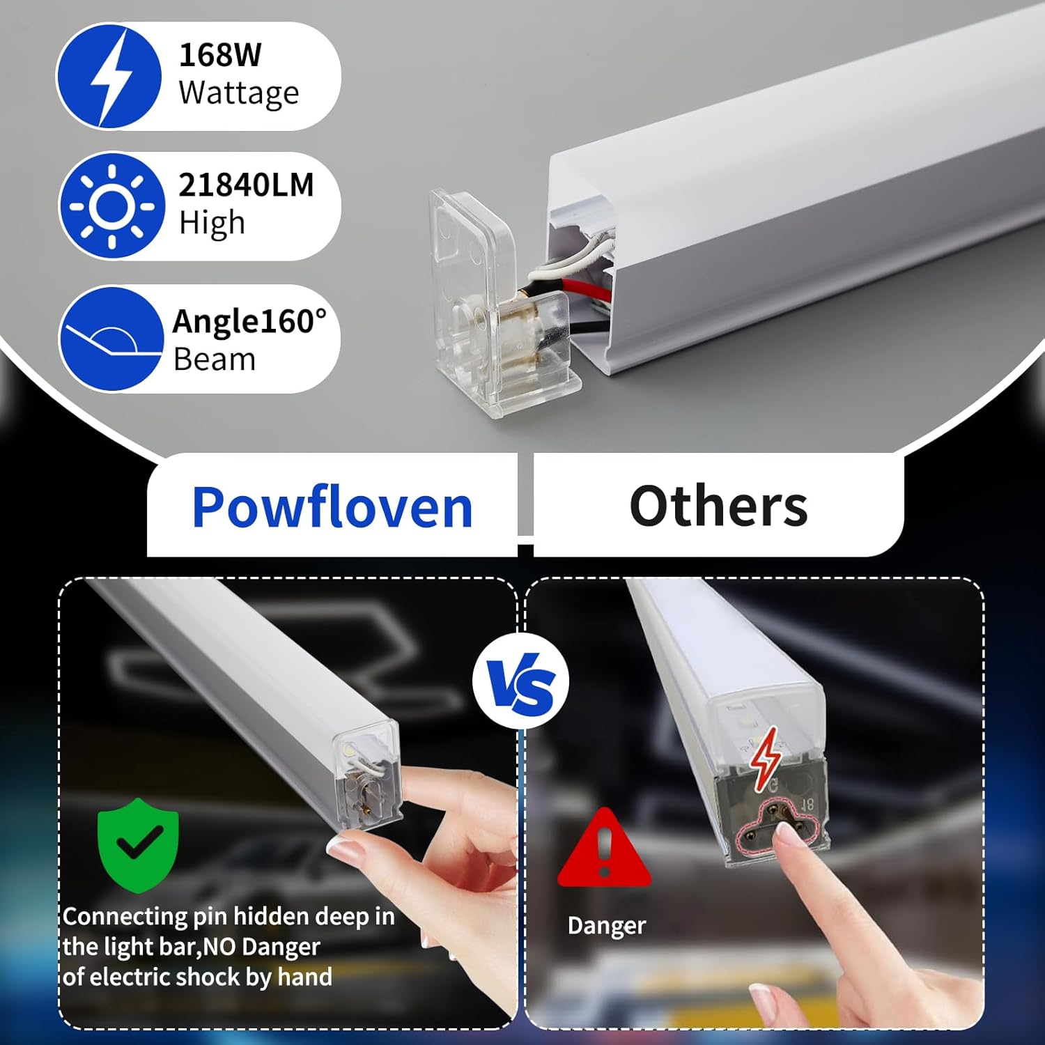 Hexagon LED Garage Lights, 7W 21840LM Honeycomb Ceiling Light, 25 Pack Car Detailing Shop Lighting for Garage Gym Home Wall Warehouse Workshop Basement Wash Room Super Market Office etc.