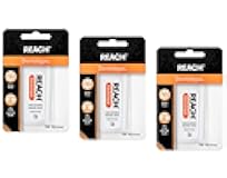 Reach Dentotape Waxed Dental Floss with Extra Wide Cleaning Surface for Large Spaces between Teeth, Unflavored, 100 Yards (Pack of 3)