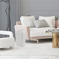 Vista 5 de Kiddream Cubo de basura pequeño de 14 L/3.6 galones con tapa, cubo de basura de plástico