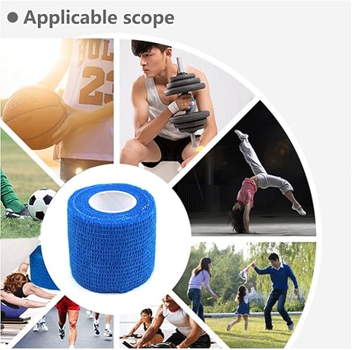 Miniatura 38 de Cinta adhesiva autoadherente, vendajes médicos cohesivos, flexibles, elásticos, atléticos, fuertes, cinta elástica de primeros auxilios para Paquete
