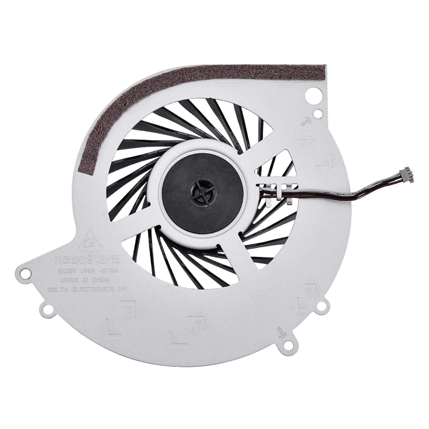 CPU Cooling Fan,Cooling Fan for Heat Dissipation with Metal Base Plate Replacement for PS4-1000 Game Console