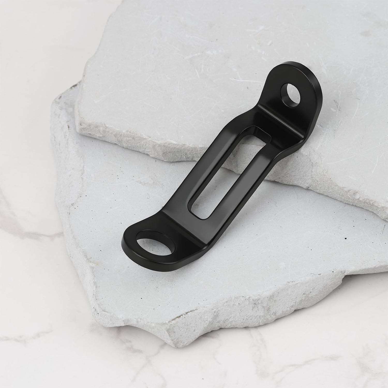 4pcs Motorcycle Brake Oil Reservoir Tank Holder Rack Bracket 70x17mm for Brake Oil Cup Black