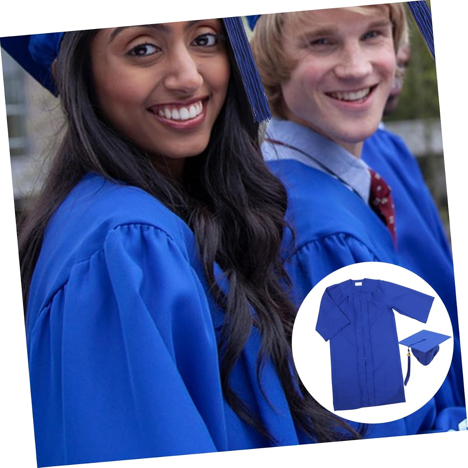 Black Cap and Gown Cap and Gown High School Graduation Woven Graduation Gowns Caps and Gowns