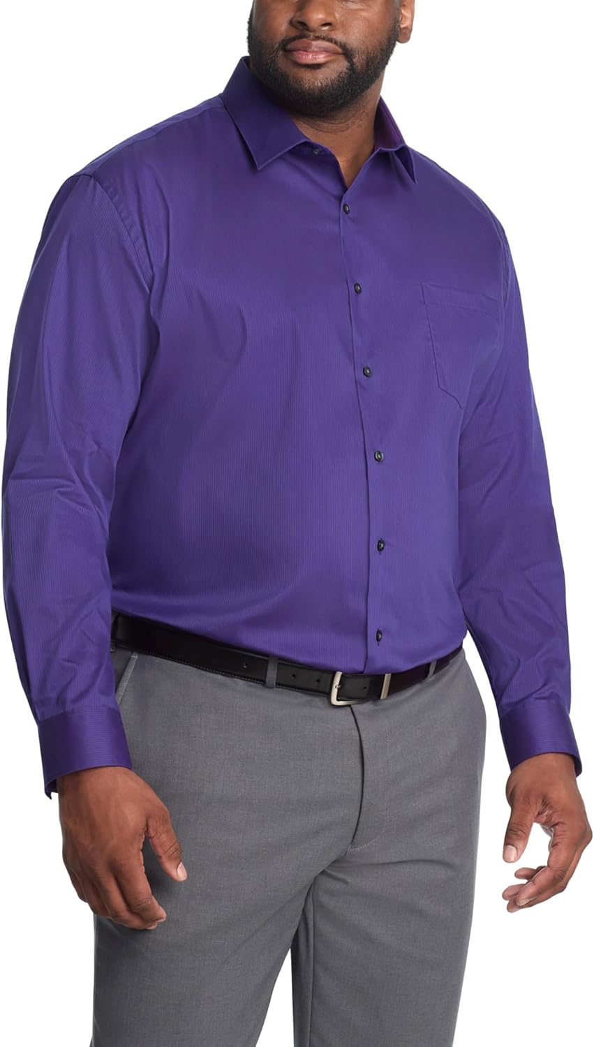Van Heusen Mens Dress Shirt Everyday Defense Stretch (Big and Tall) - Image 3
