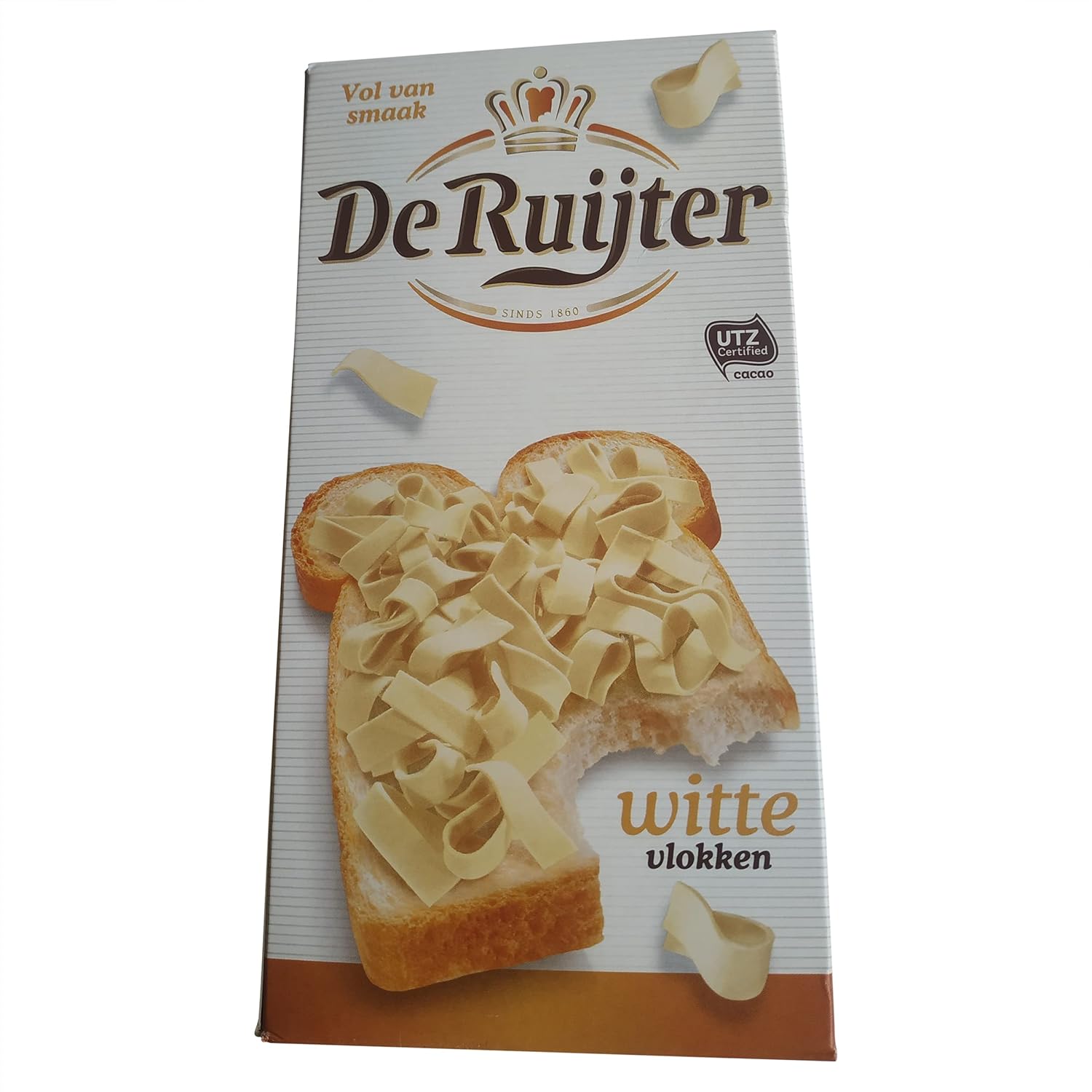 Chocolate Flakes White De Ruijter | De Ruijter Chocolate Flakes White | White Chocolate Flakes | 10.58 Ounce Total