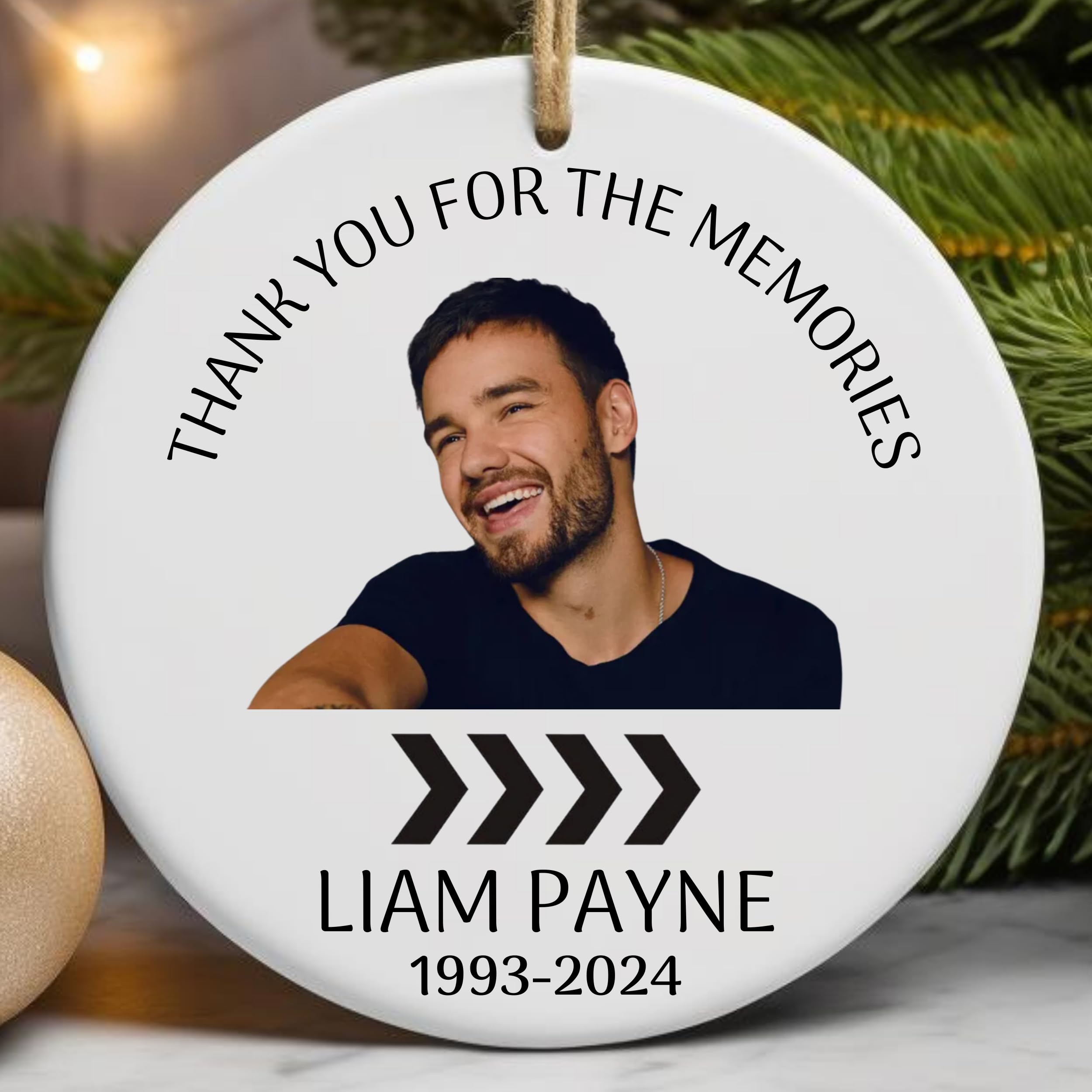 Liam Fan Memorial Gift, Liam Ceramic Ornament