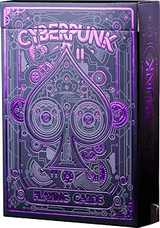 Cyberpunk Purple Playing Cards
