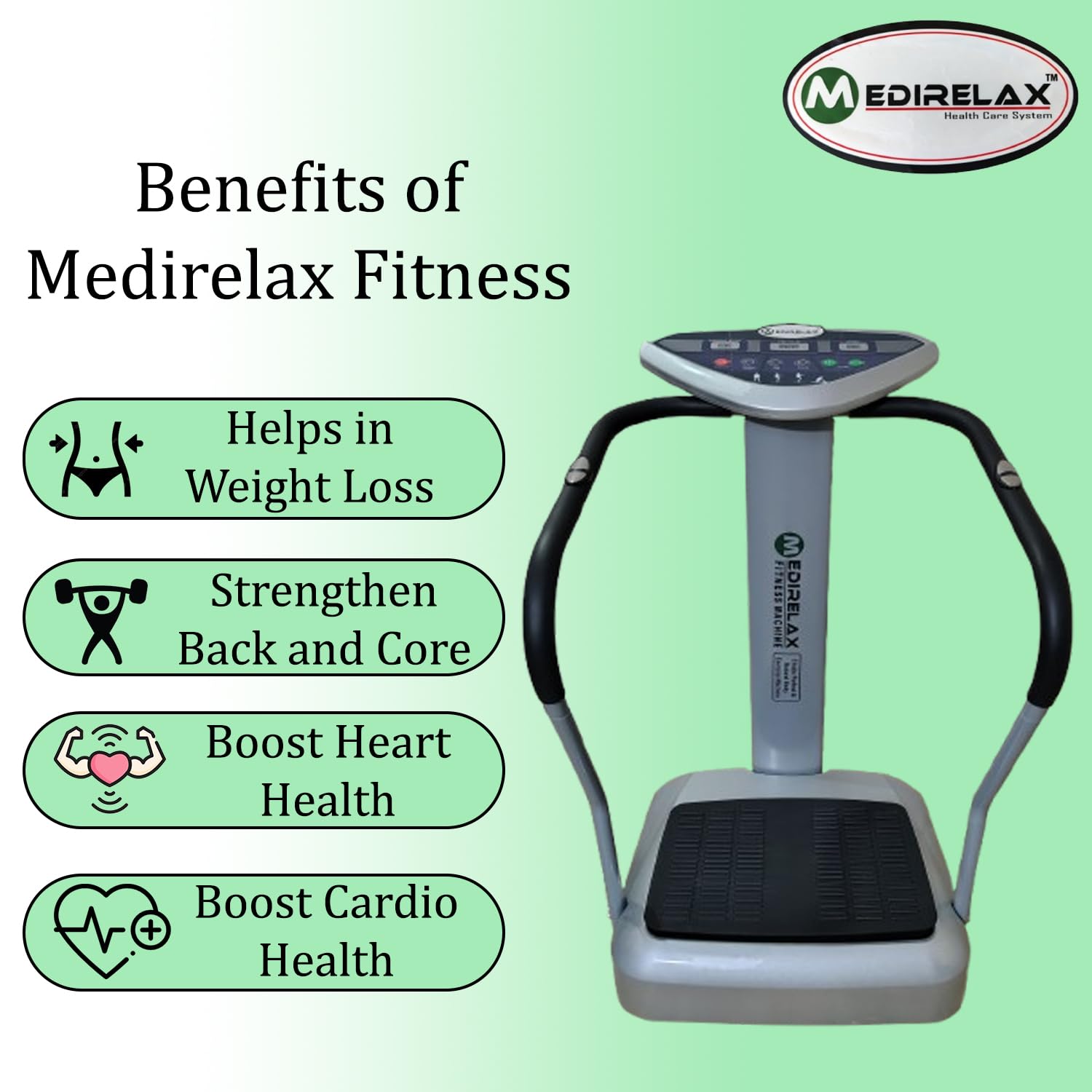 Medirelax Fitness Machine Gym Vibration Machine Whole Body Crazy fit  Massager Vibration Machine with 500w : Amazon.in: Sports, Fitness & Outdoors