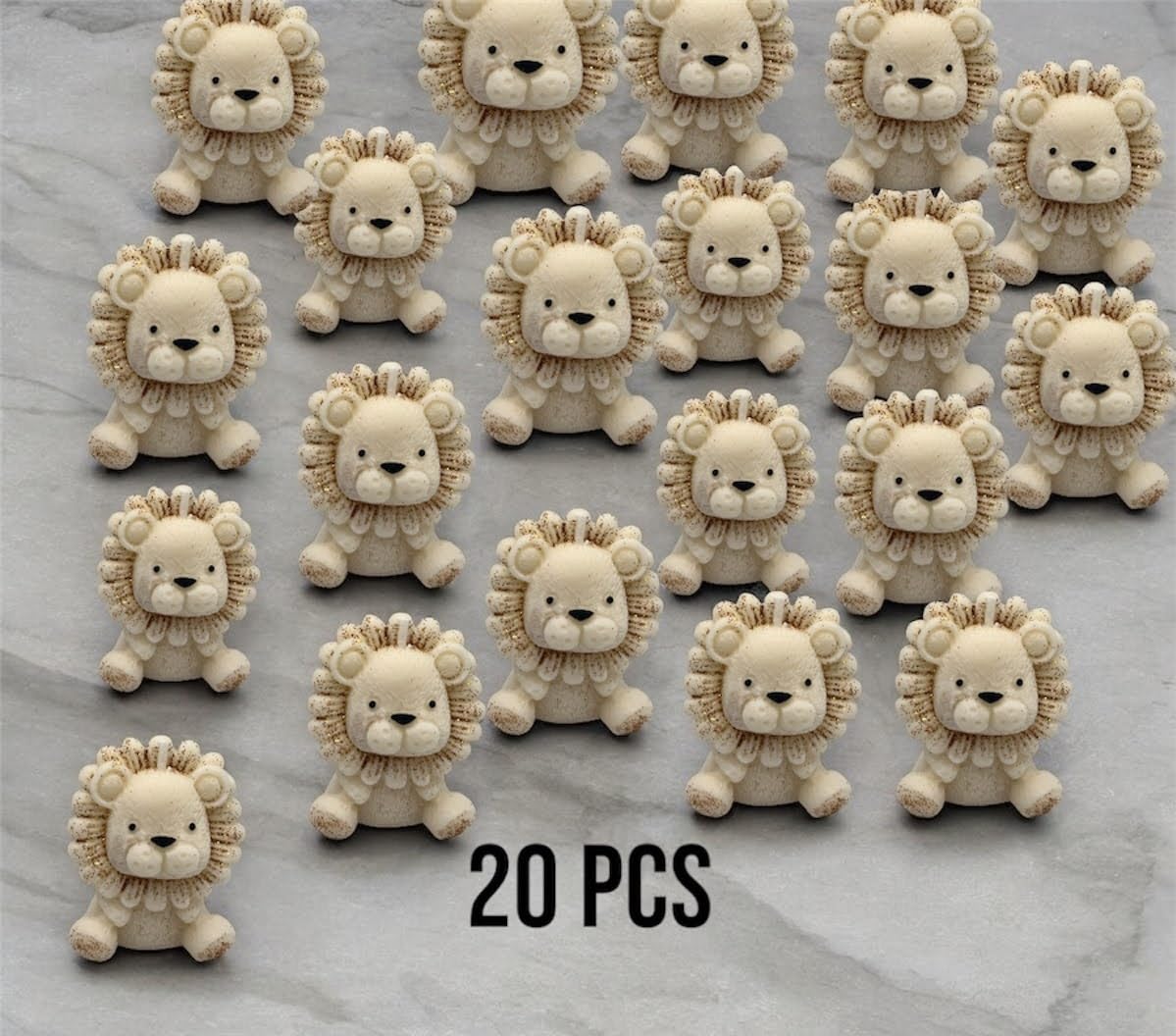 20 pcs - Scented Soy Candle - Party Favors, Baby shower, Baptism, Birthday (Süß)