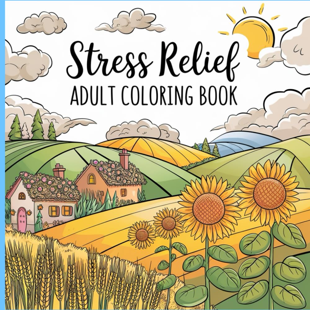 Stress Relief Adult Coloring Book