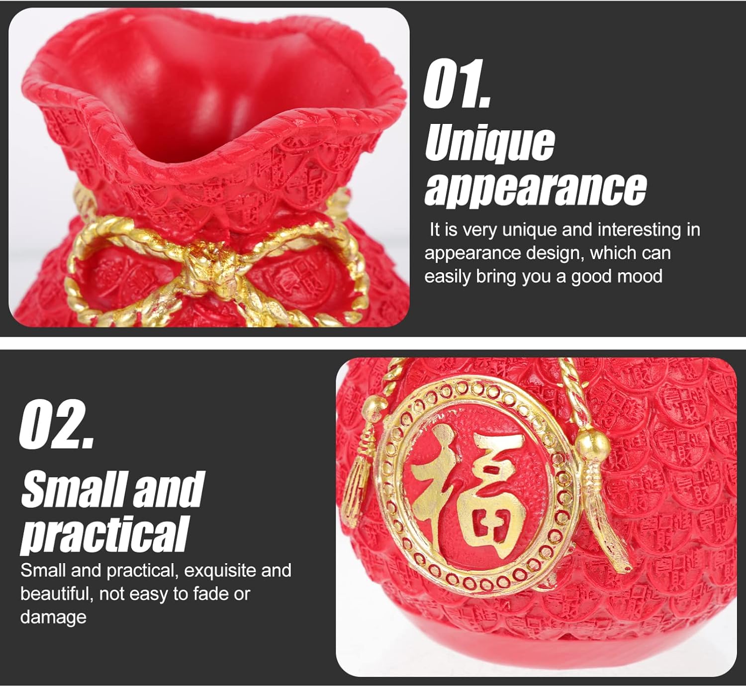 Kakeibo Money Box Creative Lucky Bag Money Holder Cash Bag Lock for Party Decor