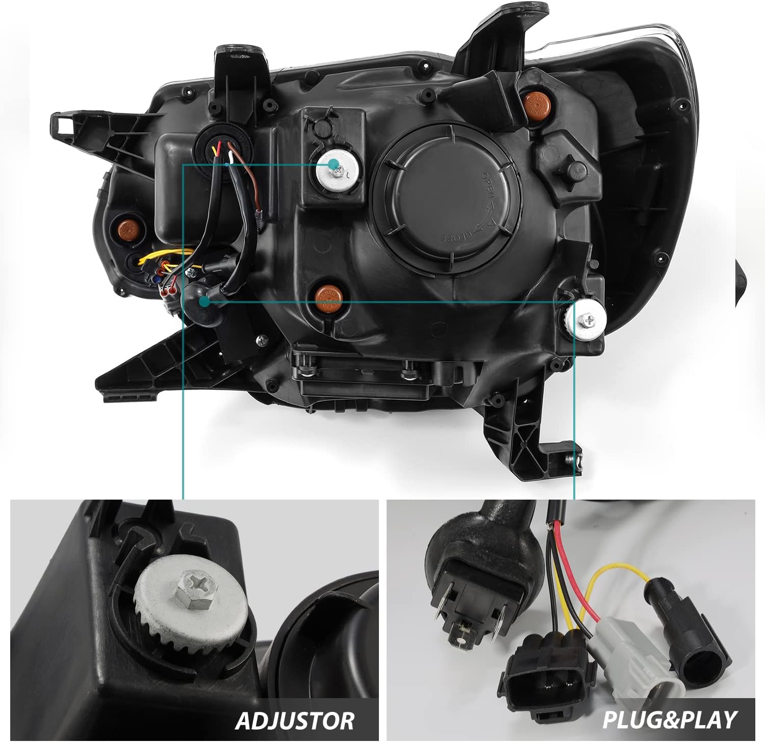AlphaRex® 880748 - PRO-Series 2012-2015 Tacoma Projector Headlights - Alpha-Black